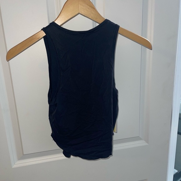 Wilfred Potion Tank Crew Neckline Black Stretch Curved Hemline Racerback XS - Picture 3 of 7